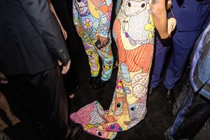 Detail shot of Anitta and Jeremy Scott