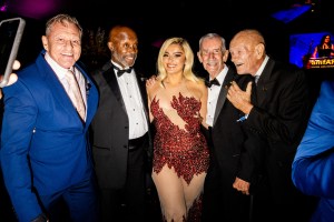 Robert Reeves, Mick Peterson, Bill Lyons, Jessay Martin and Bebe Rexha