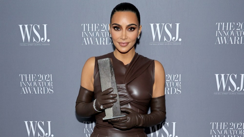 Kim Kardashian West Wears Leather Dress from Fendi x Skims Collection