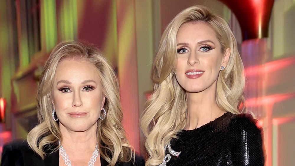 NEW YORK, NEW YORK - NOVEMBER 30: Kathy Hilton and Nicky Hilton Rothschild attend the 35th Annual Footwear News Achievement Awards on November 30, 2021 in New York City. (Photo by Dimitrios Kambouris/Getty Images for Footwear News)