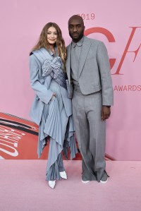 Gigi Hadid and Virgil Abloh at the 2019 CFDA Awards