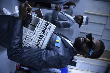 Backstage at Louis Vuitton Men's Fall 2021