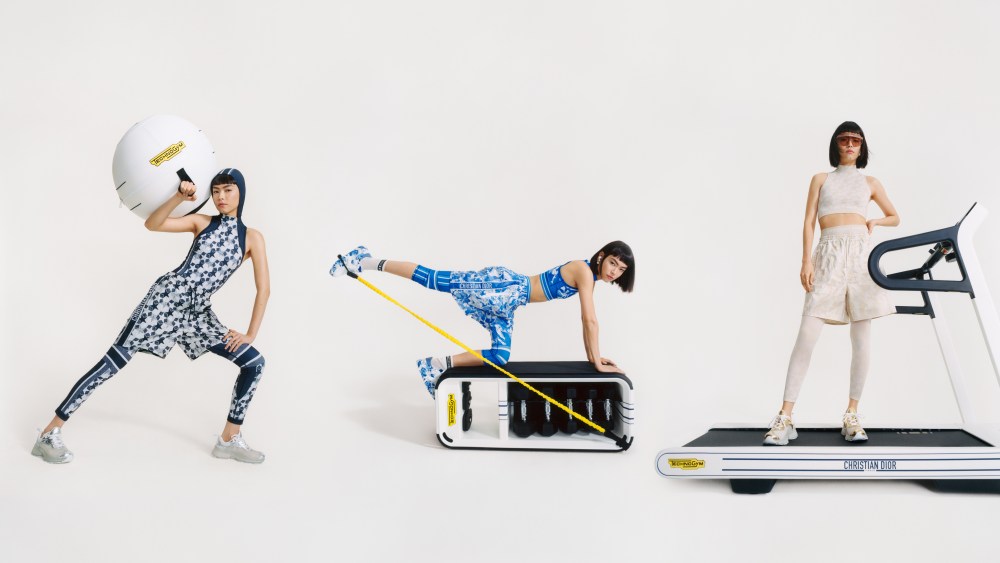 Items from Dior's collaboration with Italian company Technogym.