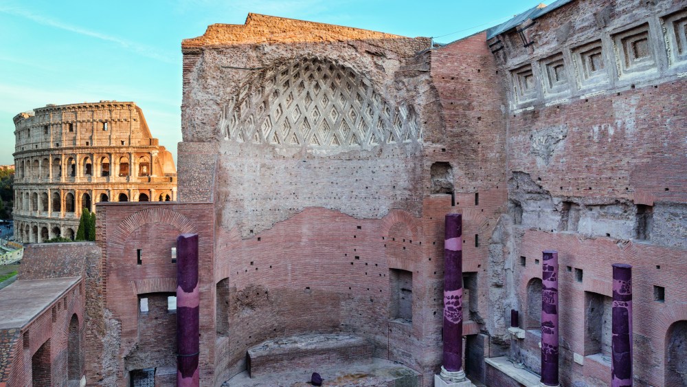 Rome's Temple of Venus and Rome was restored thanks to the support of Fendi.