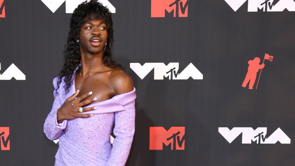 Lil Nas X at the 2021 MTV Video Music Awards held at the Barclays Center in Brooklyn, N.Y.