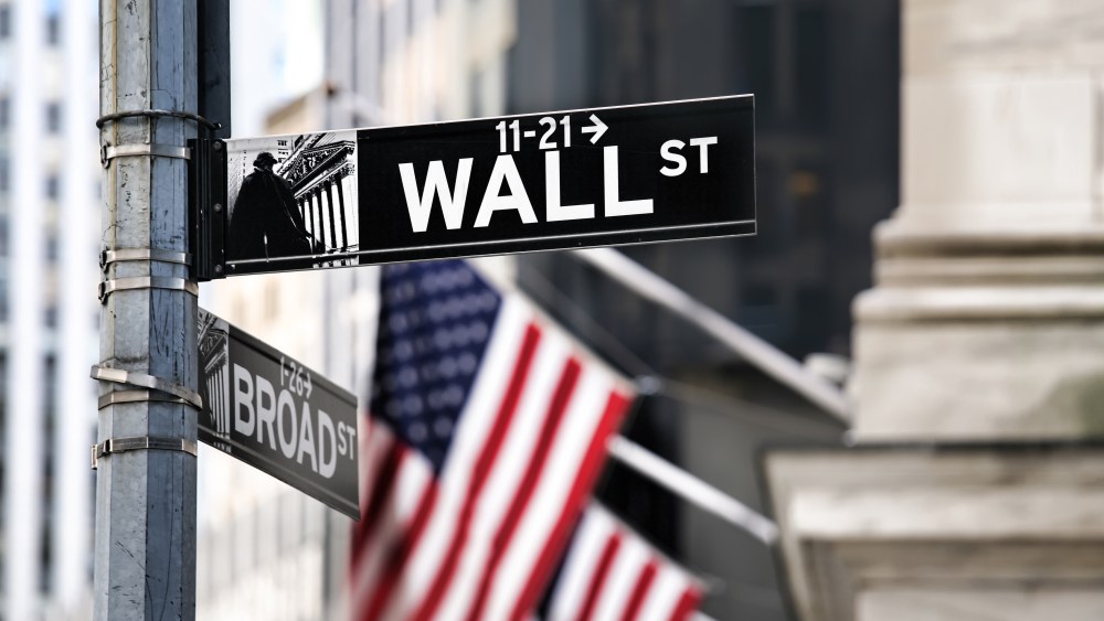 Wall street sign