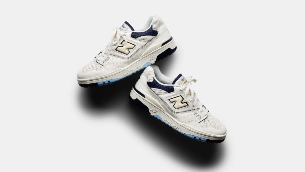 The New Balance x Rich Paul '550' sneakers.