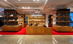 A look at the men's shoe floor at the New York flagship.