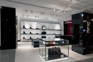 A look at the men's shoe floor at the New York flagship.