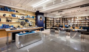 A look at the men's shoe floor at the New York flagship.