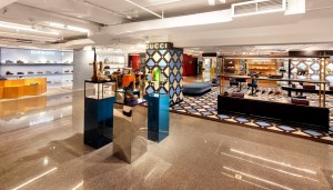 A look at the men's shoe floor at the New York flagship.