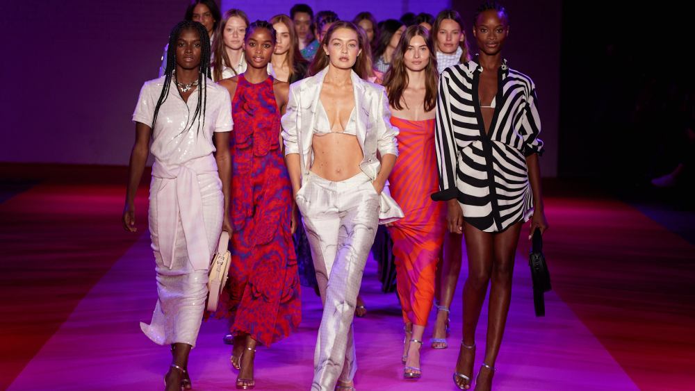 The bikini top was among the spring looks from Brandon Maxwell.
