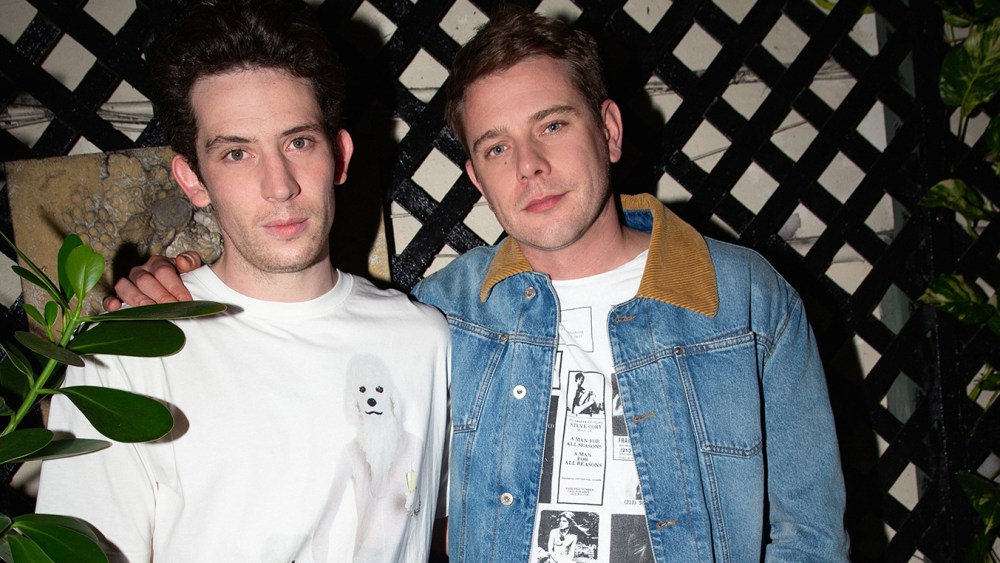 Josh O'Connor and Jonathan Anderson attend the Loewe party at Twist in Miami, Florida on December 01, 2021.