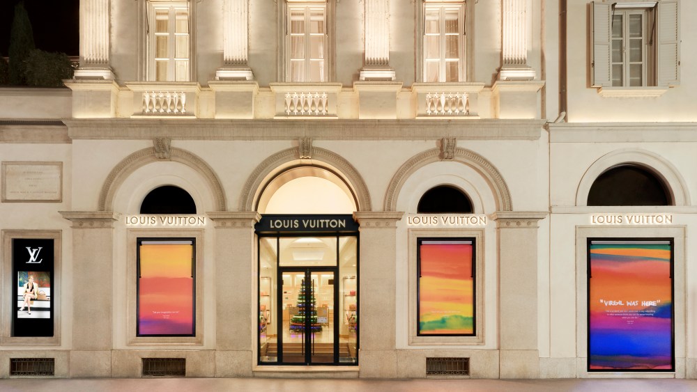 Louis Vuitton at the Via Montenapoleone location.