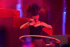 Grace Jones performs.
