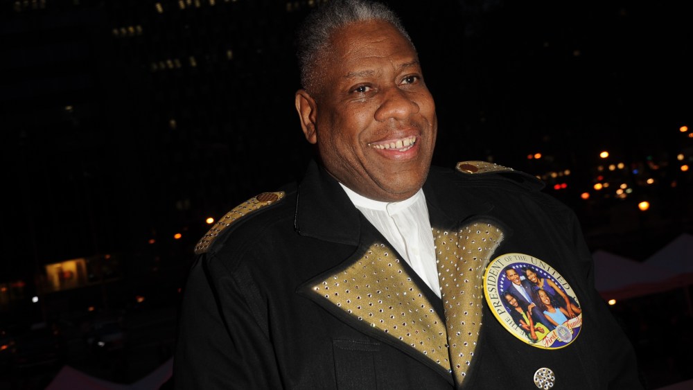 Andre Leon Talley attends Vanity Fair's party for the opening of the 2009 Tribeca Film Festival at the Supreme Courthouse in New York City.