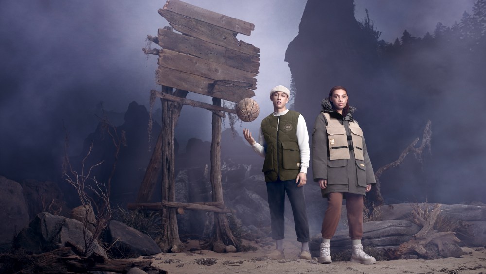 Canada Goose Expedition Parka and Signal Vest from Salehe Bembury NBA All-Star capsule collection
