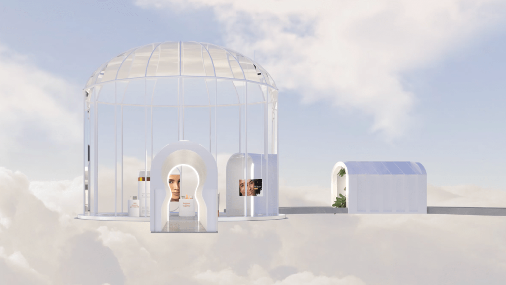 Dermalogica's virtual store, created by Obsess, offers online visitors an abstract environment set in the clouds.