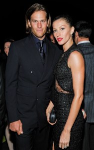NEW YORK, NY - MAY 9: Tom Brady and Gisele Bunchen attend the 2011 Robin Hood Foundation Annual Gala at the Jacob Javits Convention Center on May 9, 2011 in New York City. (Evan Agostini via AP)