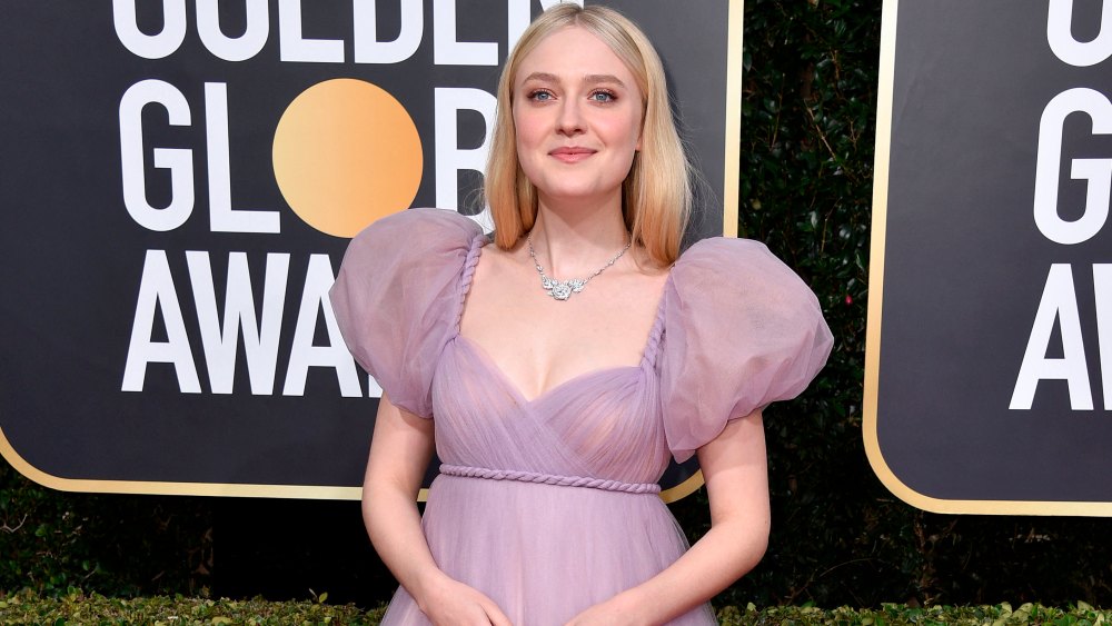 Dakota Fanning attending the 77th Golden Globe Awards Arrivals at The Beverly Hilton, Los Angeles, CA, USA on January 5, 2020. Photo by Lionel Hahn/Abaca/Sipa USA(Sipa via AP Images)