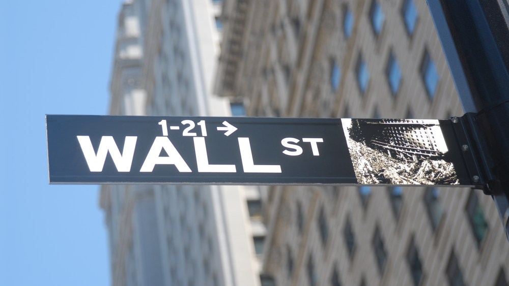 Wall Street sign building
