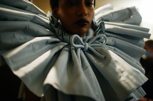Backstage at Viktor and Rolf Couture Spring 2022