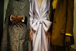 Backstage at Viktor and Rolf Couture Spring 2022