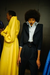 Backstage at Viktor and Rolf Couture Spring 2022