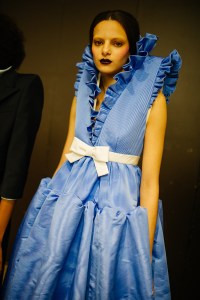 Backstage at Viktor and Rolf Couture Spring 2022