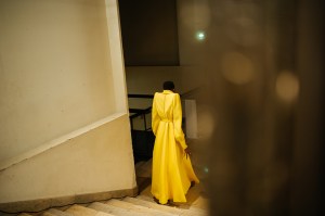 Backstage at Viktor and Rolf Couture Spring 2022