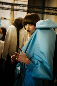 Backstage at Viktor and Rolf Couture Spring 2022