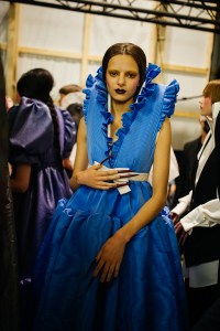 Backstage at Viktor and Rolf Couture Spring 2022