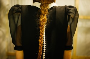 Backstage at Viktor and Rolf Couture Spring 2022