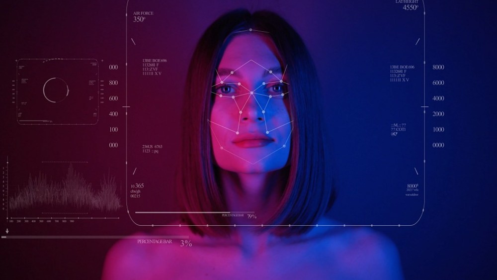 Boimetic facial recognition 3D scanning technology.