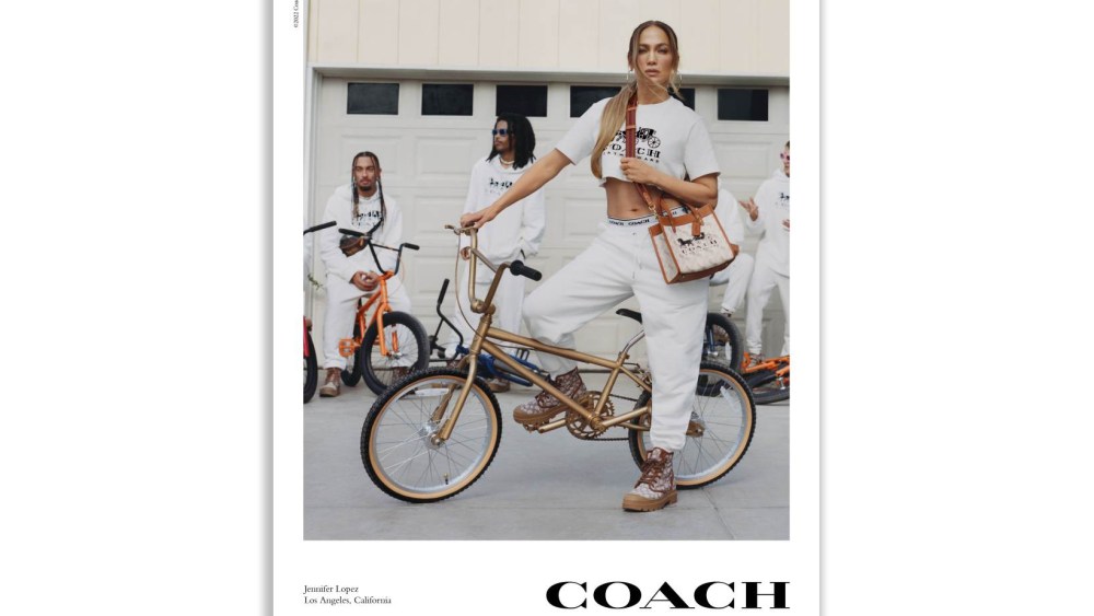 Jennifer Lopez in Coach's spring ads.