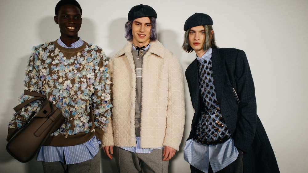 Backstage at Dior Men Men’s Fall 2022