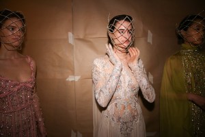 Backstage at Elie Saab Couture Spring 2022
