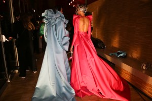 Backstage at Elie Saab Couture Spring 2022