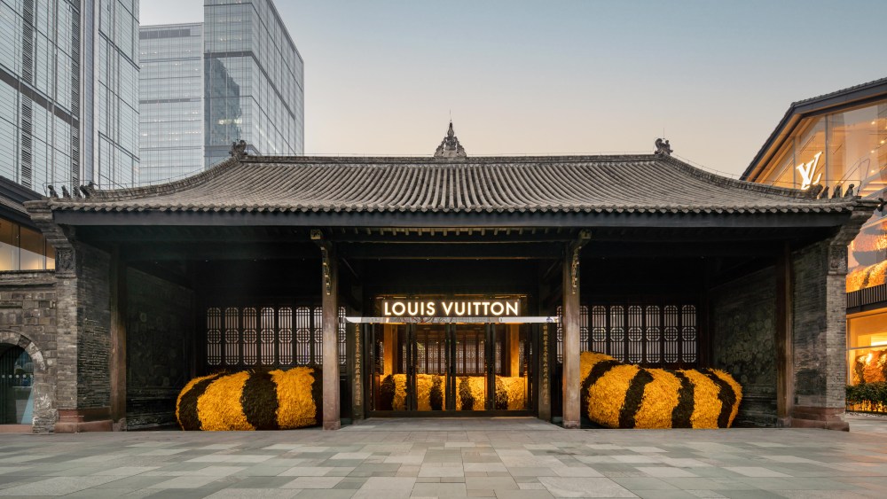The Louis Vuitton maison in Chengdu, China.