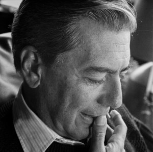 Mario Vargas Llosa at home in Lima, Peru, 1989