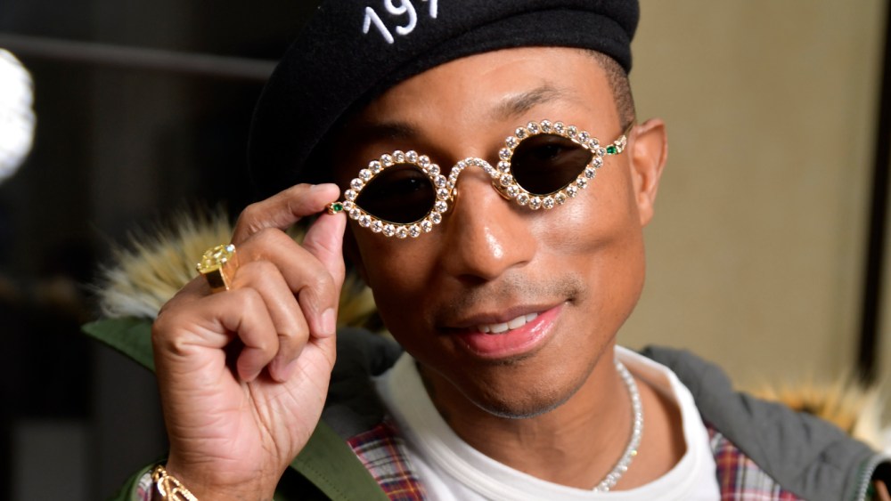 Pharrell Williams in the front row at Kenzo Men's Fall 2022 show