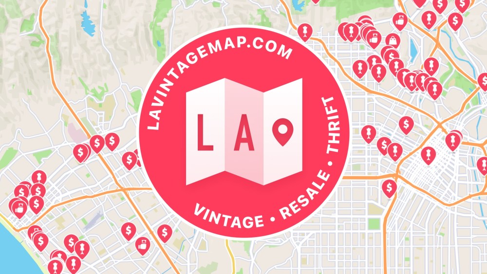 LA Vintage Map