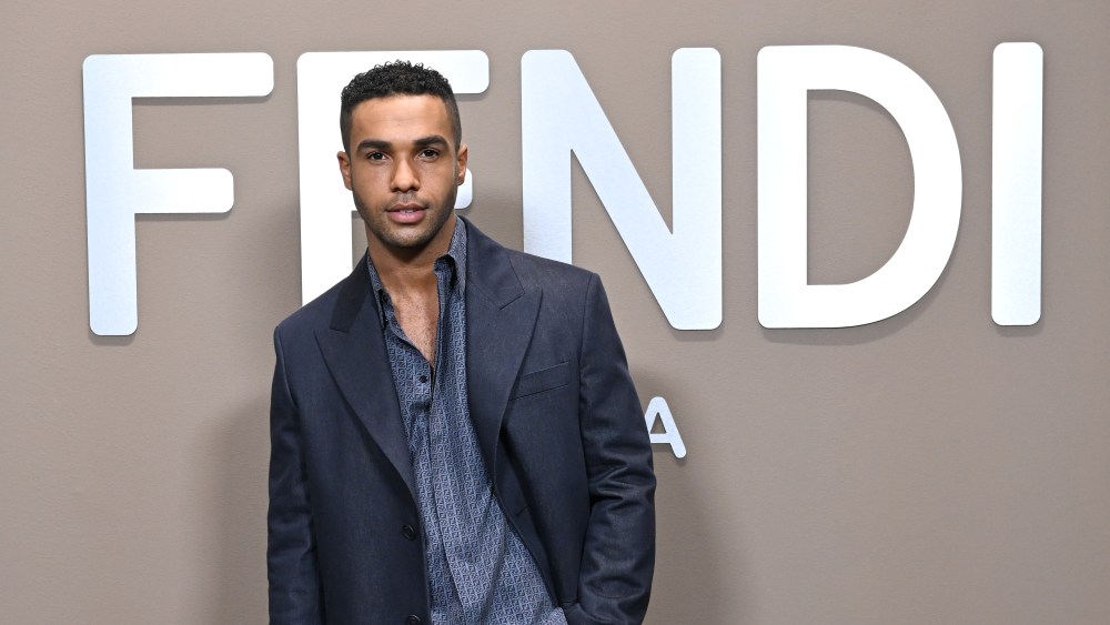 MILAN, ITALY - JANUARY 15: Lucien Laviscount attends the Fendi fashion show on January 15, 2022 in Milan, Italy. (Photo by Daniele Venturelli/Daniele Venturelli/Getty Images for Fendi )