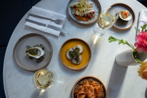 The menu at Mena.