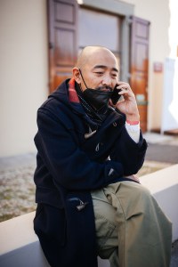 Street style at Pitti Uomo 101.