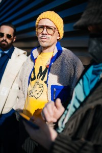 Street style at Pitti Uomo 101.