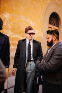 Street style at Pitti Uomo 101.