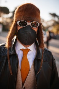 Street style at Pitti Uomo 101.