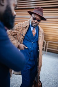 Street style at Pitti Uomo 101.