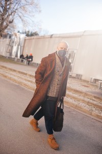 Street style at Pitti Uomo 101.